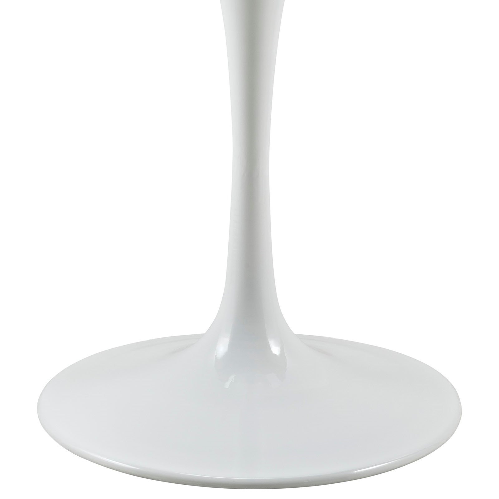 Modway Lippa White EEI1115WHI 28" Round Wood Top Dining Table Value